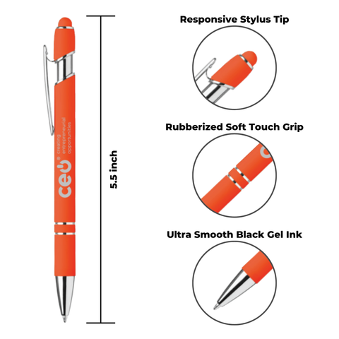 CEO Soft Touch Gel Stylus Pen